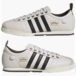 adidas SAMBA 62 Men’s 8.5 Vintage Design Sneakers Cream Black Women’s 9.5